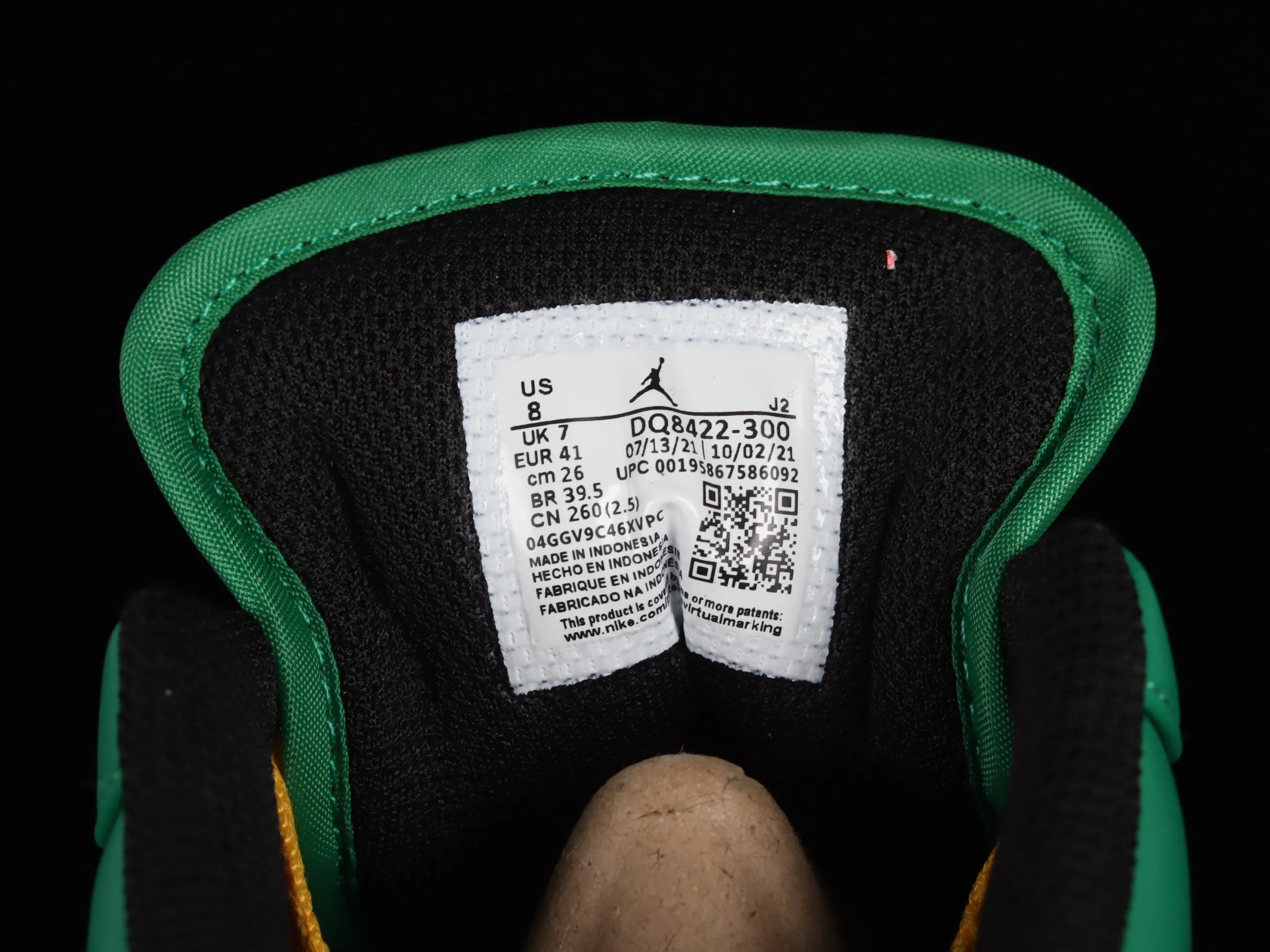 All categories Air Jordan Jordan series basketball shoes Air Jordan 1 Low Air Jordan 1 Low AJ1 Joe 1 black pattern green low-top basketball shoes DQ8422-300